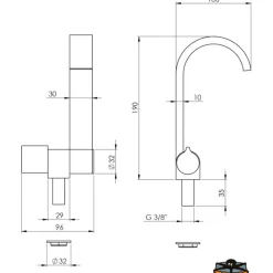 Outlet Robinet Style Black Line | Eau froide Robinetterie·Robinet & Bec|Robinetterie·Bec & Robinet