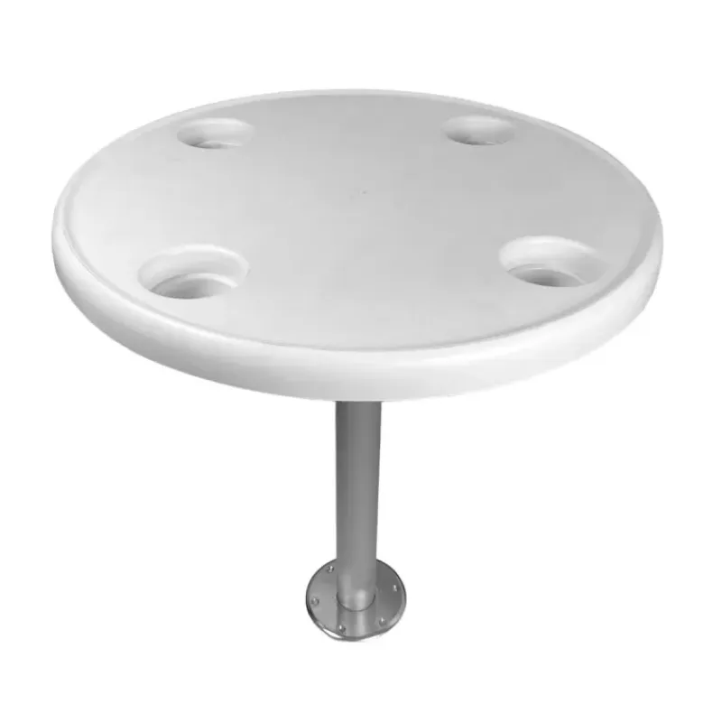 Discount Table ronde ABS Blanc ⌀ 60 cm + pied fixe et embase Table & Pied·Table Complète|Confort Extérieur - Cockpit·Plateau De Table