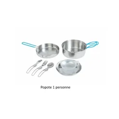 Hot Popote inox 1 personne Cuisine & Vaisselle·Popote|Ustensile De Cuisine & Vaisselle·Batterie De Cuisine & Popote