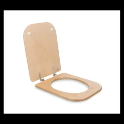 Siège de toilette en bois avec couvercle*Trobolo Discount