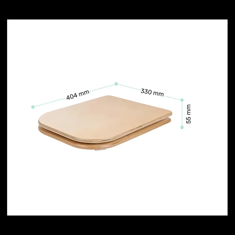 Siège de toilette en bois avec couvercle*Trobolo Discount