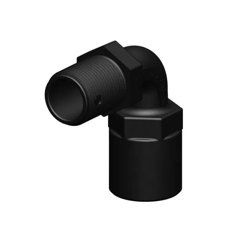 Coude 90° FM fileté fileté BSP noir*Trudesign