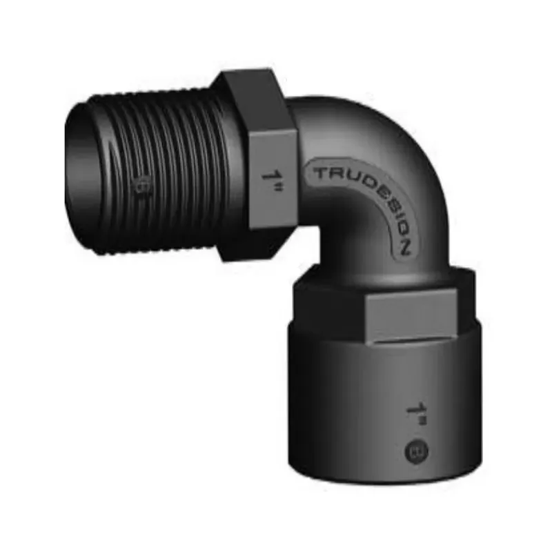 Coude 90° FM fileté fileté BSP noir*Trudesign