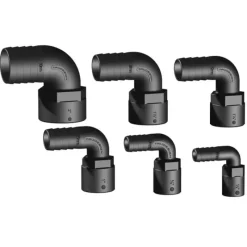 Sale Coude 90° FM fileté cannelé noir BSP Plomberie·Raccord Cannelé & Fileté|Plomberie·Raccord Fileté & Cannelé