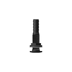 Outlet Passe-coque cannelé noir Plomberie·Passe Coque & Passe Cloison