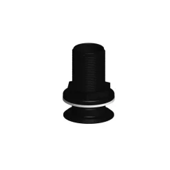 Passe-coque flush fileté noir BSP*Trudesign New