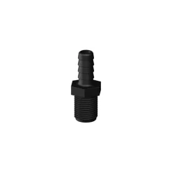 Raccord droit MM inégal fileté cannelé BSP noir*Trudesign Sale