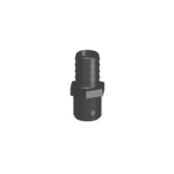 Raccord droit MM inégal fileté cannelé BSP noir*Trudesign Sale