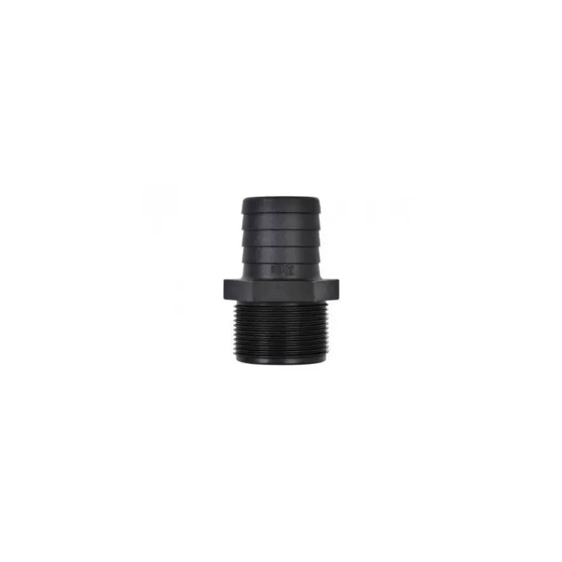 Raccord droit MM inégal fileté cannelé BSP noir*Trudesign Sale