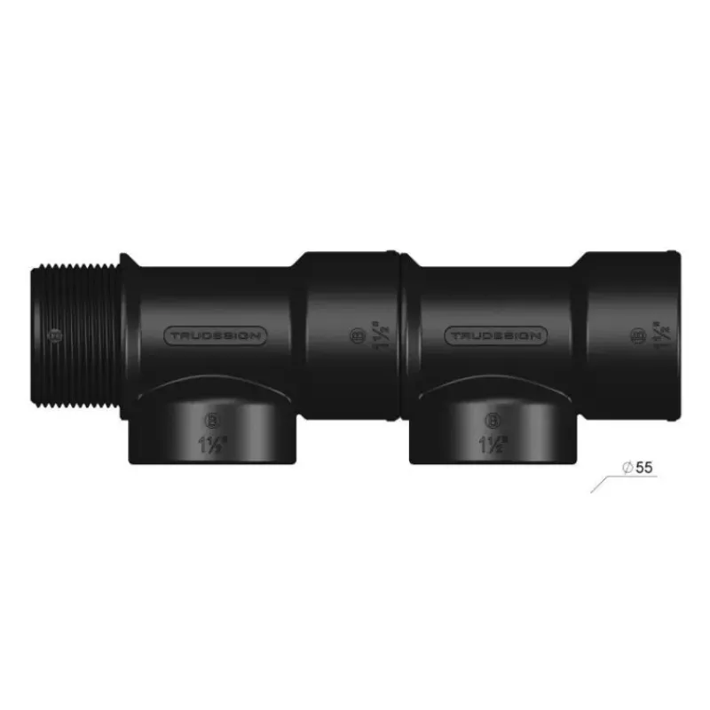 Outlet Raccord en T MFF noir 1''1/2 BSP Plomberie·Raccord Cannelé & Fileté|Plomberie·Raccord Fileté & Cannelé