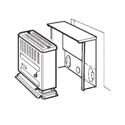 Hot Niche d'encastrement S 2200 Accessoire Pour Chauffage Et Combiné·Support Montage Chauffage