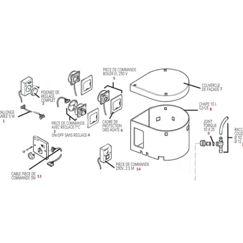 Hot Pièces détachées boiler B10 Chauffe-Eau·Accessoire & Pièce Chauffe-Eau|Chauffe-Eau·Pièces Détachées & Accessoires Chauffe-Eau