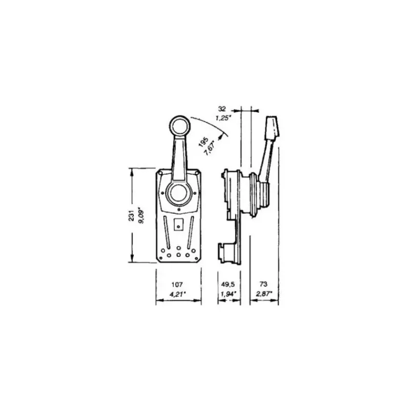 Boîtier B85 pour moteur in-board*Ultraflex