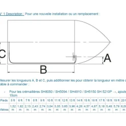 Câble de direction T86*Ultraflex Best