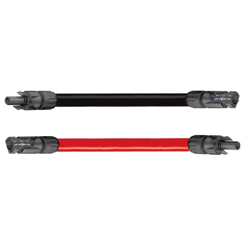 Paire de câbles solaire 4 mm² sertis de connecteurs MC4 | 2 côtés*Uniteck Online