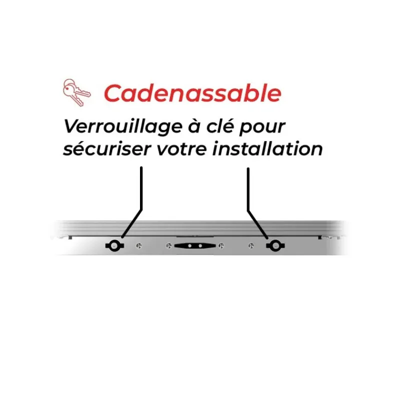 Online Unifix 150.1 C Support véhicule de loisirs inclinable Solaire·Accessoire Panneau Solaire
