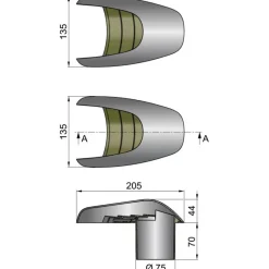 Discount Aérateur Typhoon ø 75 mm Equipement Moteur In-Bord·Ventilation