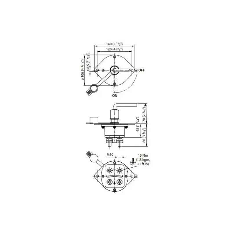 Sale Coupe batterie bipolaire 250 A Distribution & Protection·Coupe-Circuit|Distribution & Protection·Coupe-Batterie & Commutateur