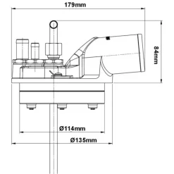 FTL Kit réservoir gasoil universel remplissage ø 38 mm*Vetus Best