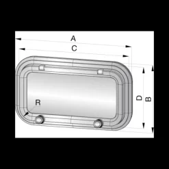 Hublot rectangulaire PZ*Vetus Outlet