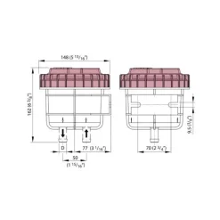New NSF Filtre anti-odeur ø 16 à 38 mm Wc & Sanitaires·Réservoir Eaux Usées|Wc À Bord·Accessoire Wc