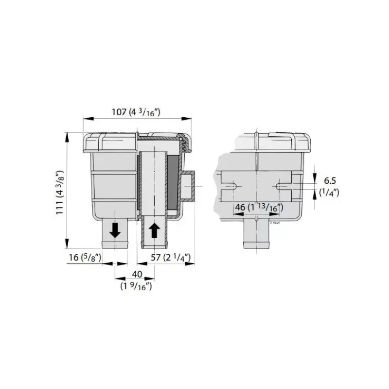 NSF16DS Filtre anti-odeur gasoil*Vetus Sale