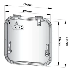 New Planus rectangle Hublot & Aération·Hublot & Panneau De Pont