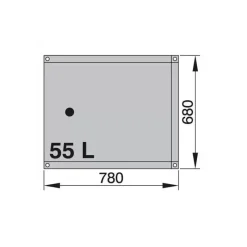 Réservoir souple eaux noires 3 couches 55 à 160 L*Vetus
