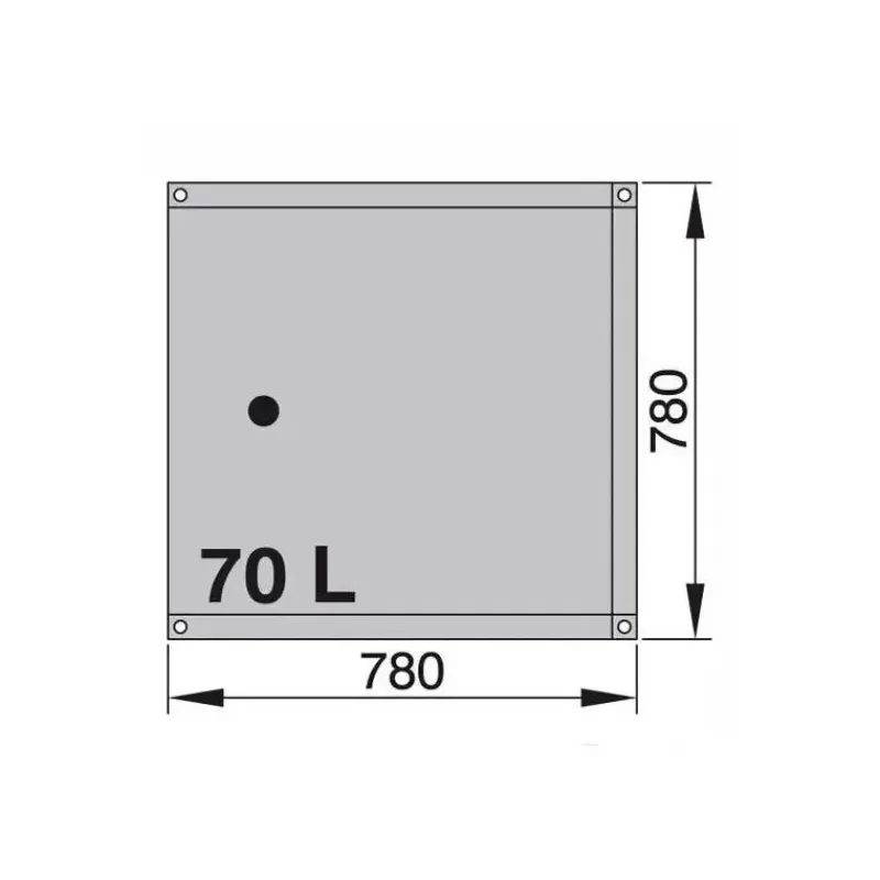 Réservoir souple eaux noires 3 couches 55 à 160 L*Vetus