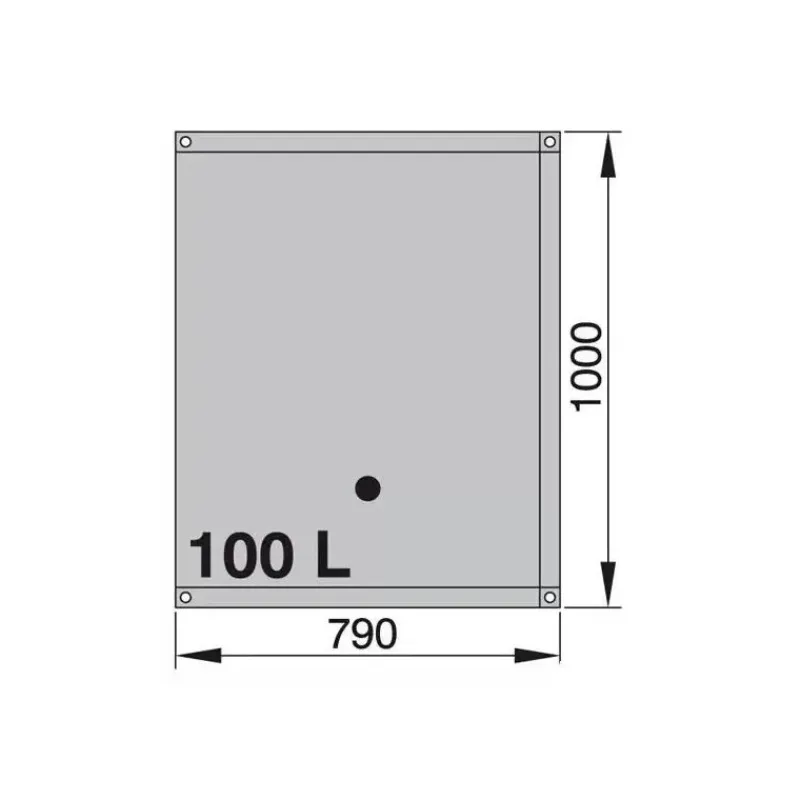 Réservoir souple eaux noires 3 couches 55 à 160 L*Vetus