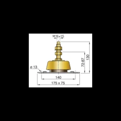 Hot Silent Bloc HY 4 cylindres 40 à 170 CV Equipement Moteur In-Bord·Silent Bloc