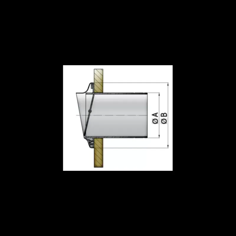 New Sortie d'échappement inox à clapet Equipement Moteur In-Bord·Circuit Échappement
