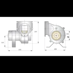 Best Ventilateur-extracteur en ligne ø102mm Equipement Moteur In-Bord·Ventilation