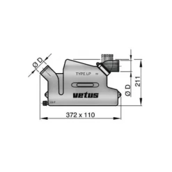 Clearance Waterlock LR 14 à 38 CV Equipement Moteur In-Bord·Circuit Échappement
