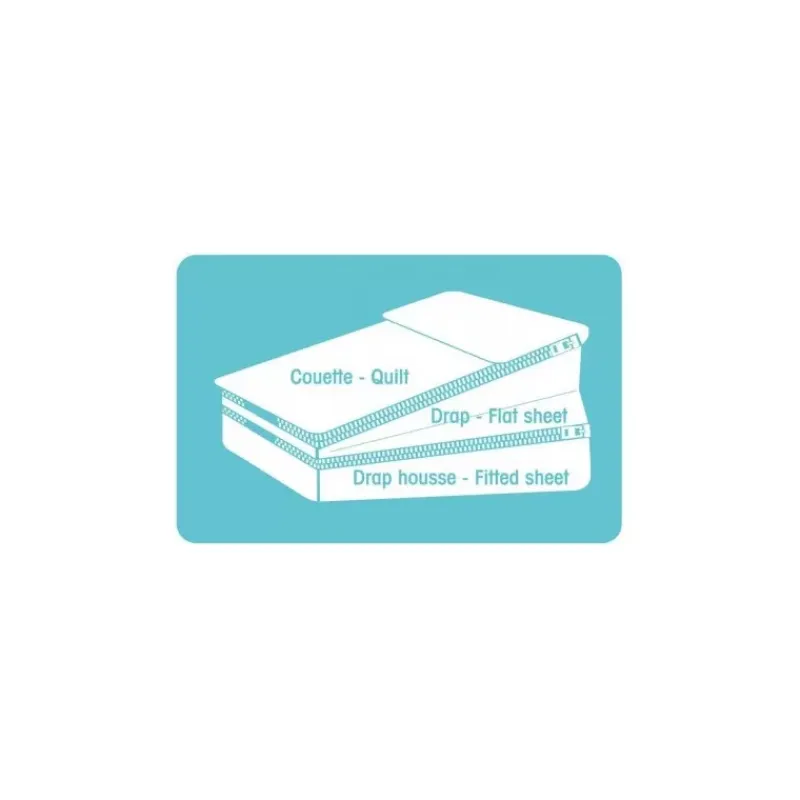 Discount Set Draps pour lit tout fait Couchage·Lit Tout Fait