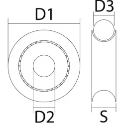 Réa Delrin seul Ø 17 à 56 mm*Viadana Best
