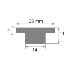 Sale Rail en T de 26 mm & accessoires Rail & Chariot·Rail & Chariot À Friction