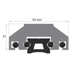 Discount Rail en X 31 x 19 & accessoires Rail & Chariot·Rail & Chariot À Billes