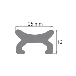 Rail en X 25 x 16 & accessoires*Viadana Discount