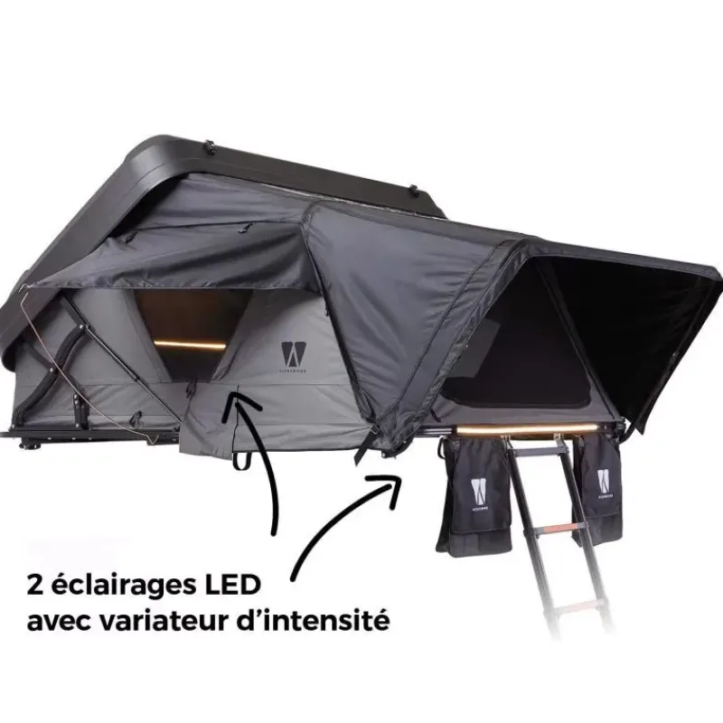 VICKY WOOD Mighty Oak 190 Line-X Tente De Toit, Barre De Toit, Coffre & Échelle·Tente De Toit