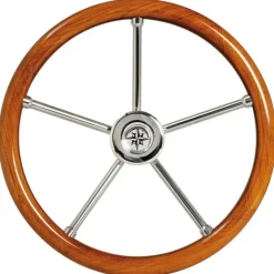 Outlet Volant couronne teck Poste De Pilotage·Volant & Barre À Roue
