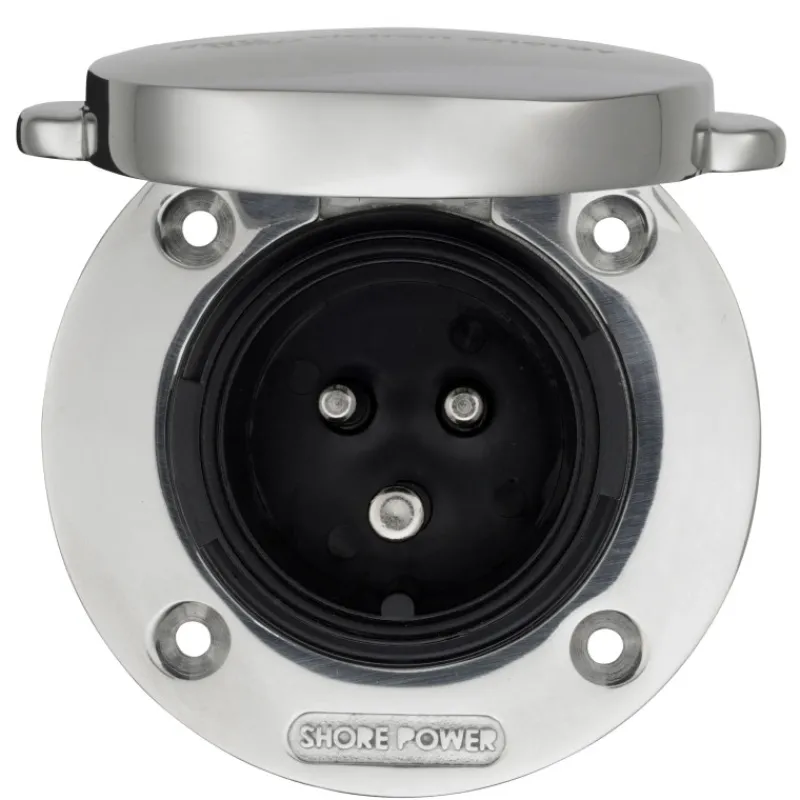 New VICTRON Socle de connexion AC - 16 A | inox Distribution & Protection·Socle Et Prise Carrosserie|Distribution & Protection·Prise De Quai