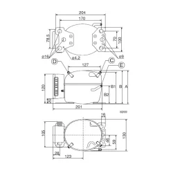 Clearance VITRIFIGO Groupe froid BD35F Horizontal Evaporateur & Groupe Froid·Groupe Froid