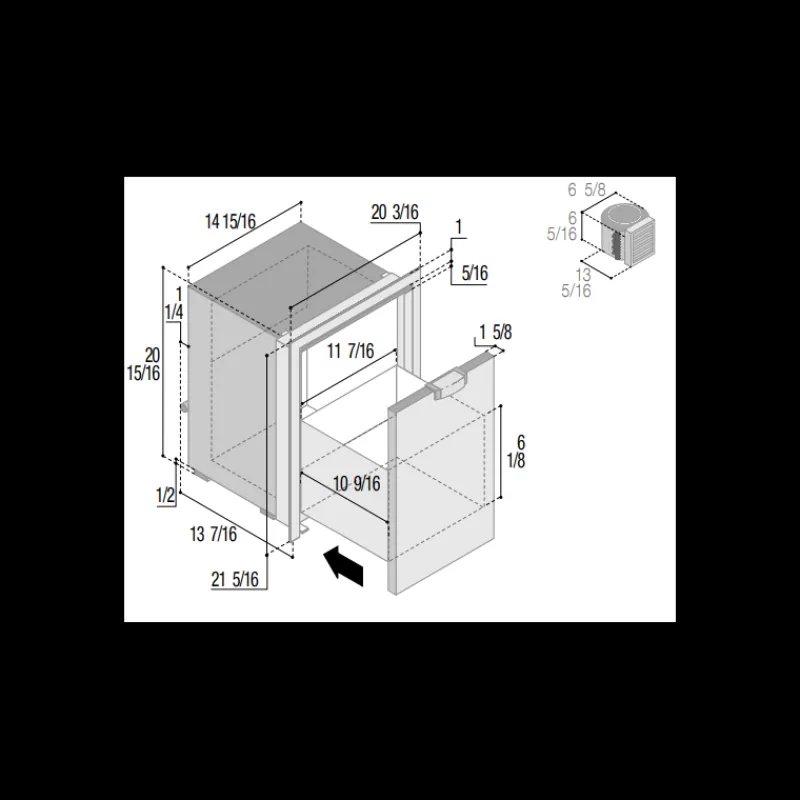 Outlet C42DWLP 42L 12/24V CHR Noir Réfrigérateur·Réfrigérateur À Tiroir|Réfrigérateur·Réfrigérateur Tiroir À Compression