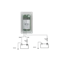 Voltmètre à LED 2 batteries*Votronic Online