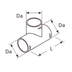 Raccord T ø 60 mm*Webasto