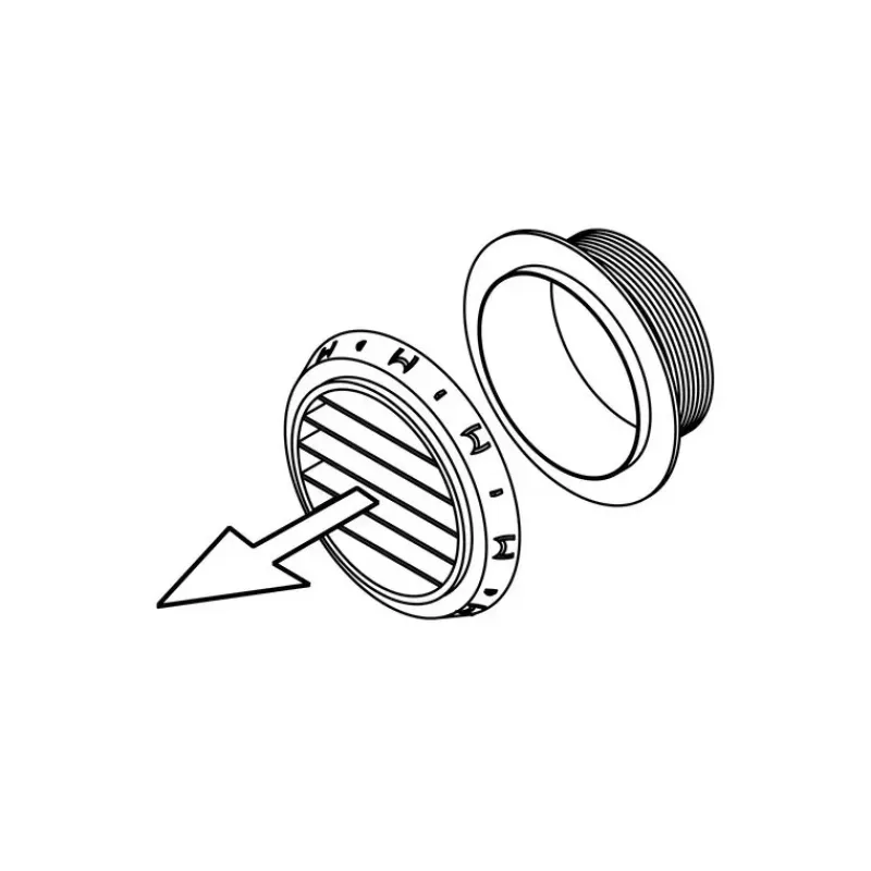 Online Sortie d'air fixe Ø 90 mm Accessoire Pour Chauffage Et Combiné·Bouches Et Raccords De Gaines D'Air Chaud