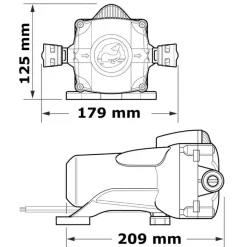 Hot Watermaster pompe 11,5 l/min 12V Groupes D'Eau & Pompe·Pompe Automatique|Groupe D'Eau & Pompe·Pompe Automatique