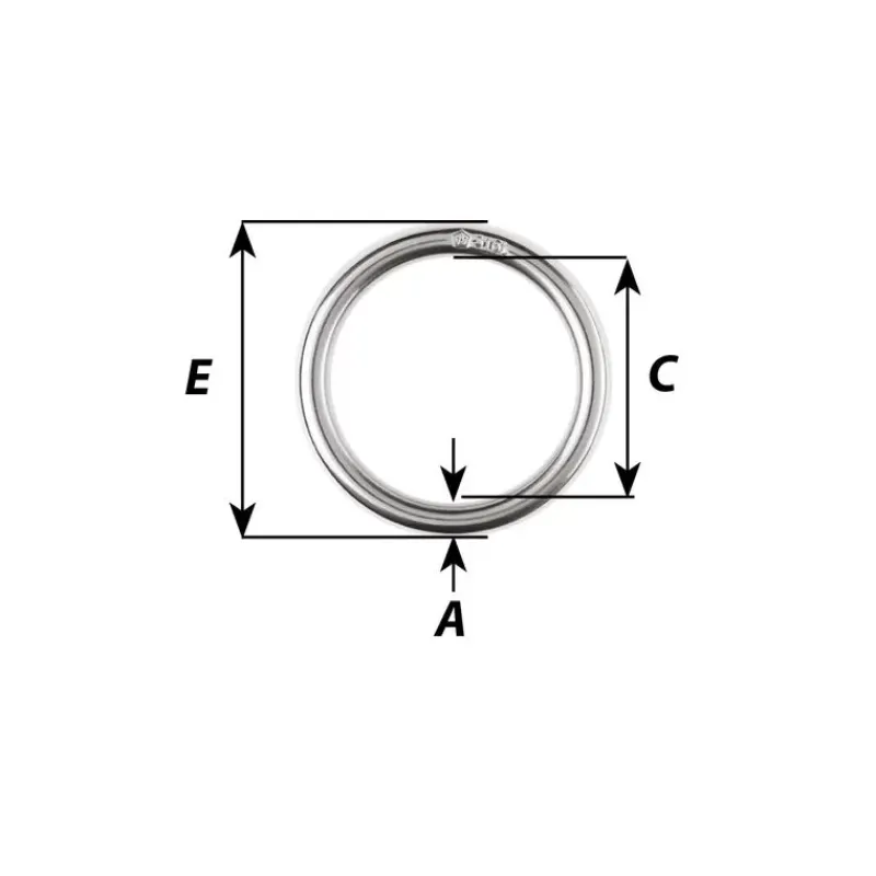 Online Anneau rond inox 316L Poulie, Anneau De Friction & Palan·Anneau Faible Friction|Cordage·Sangle, Sandow & Élastique