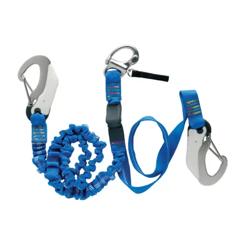 Hot Longe extensible avec mousqueton de largage Matériel De Sécurité Embarqué·Longe, Harnais & Ligne De Vie